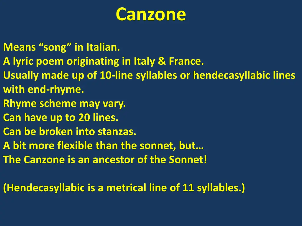 canzone