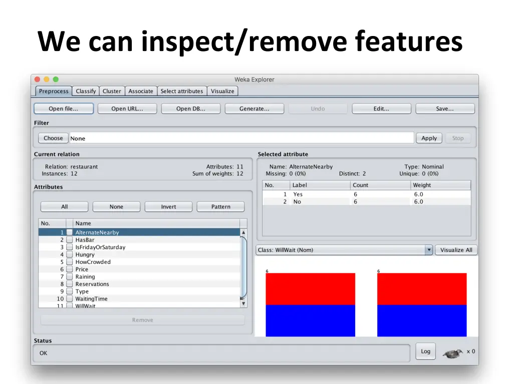 we can inspect remove features