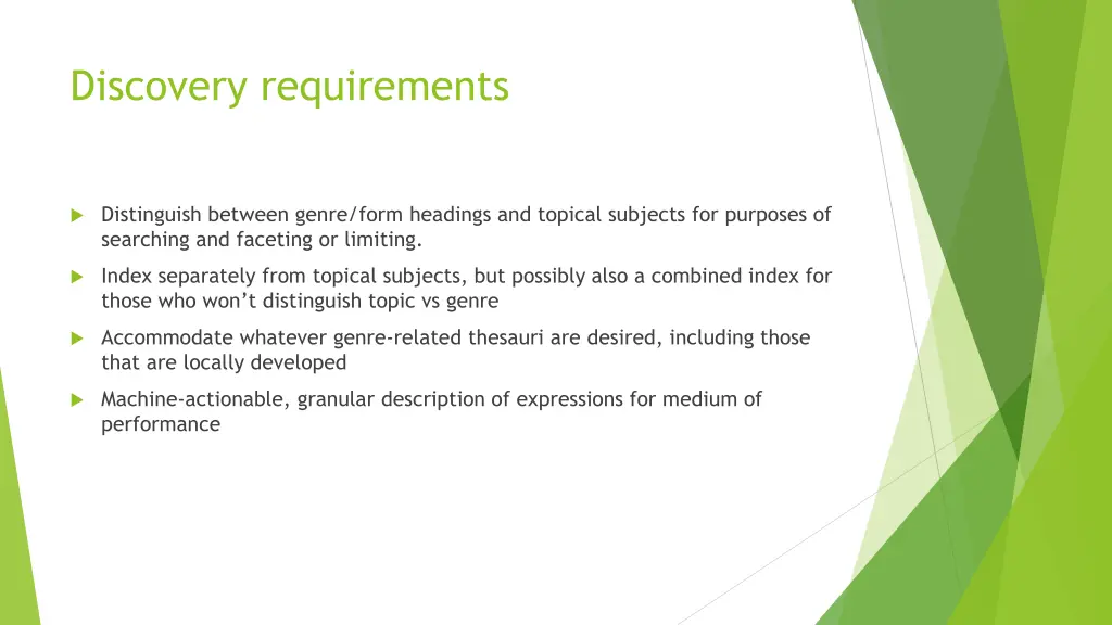 discovery requirements