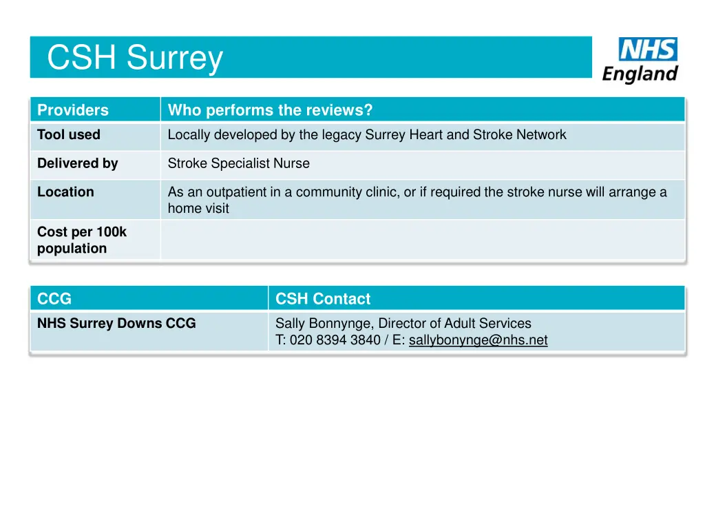 csh surrey