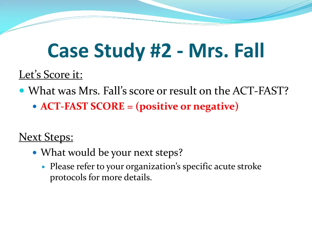 case study 2 mrs fall