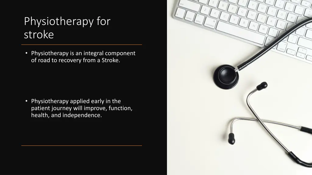 physiotherapy for stroke