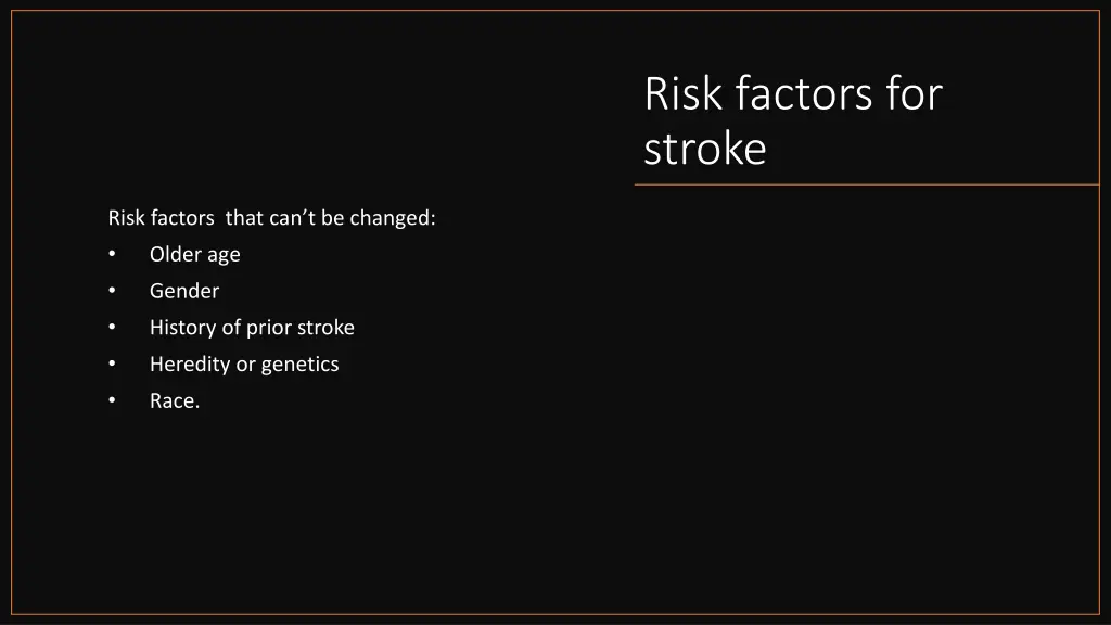 risk factors for stroke