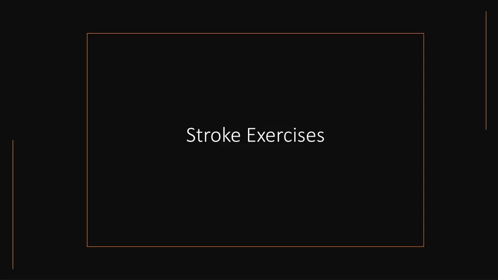 stroke exercises