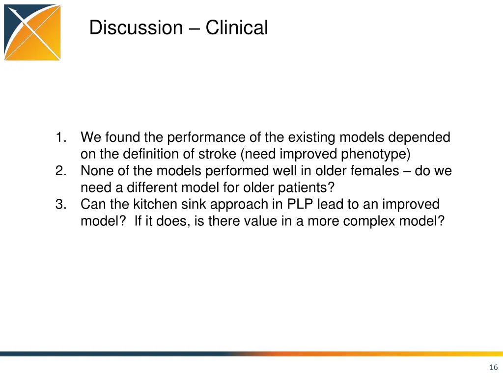 discussion clinical