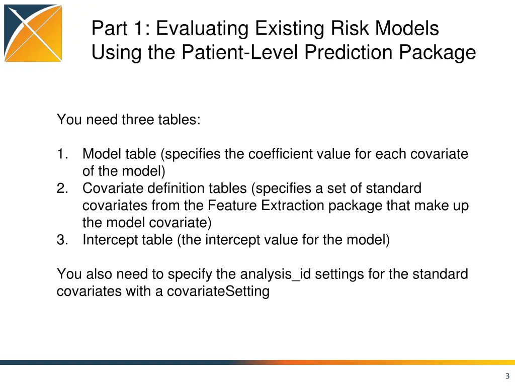 part 1 evaluating existing risk models using