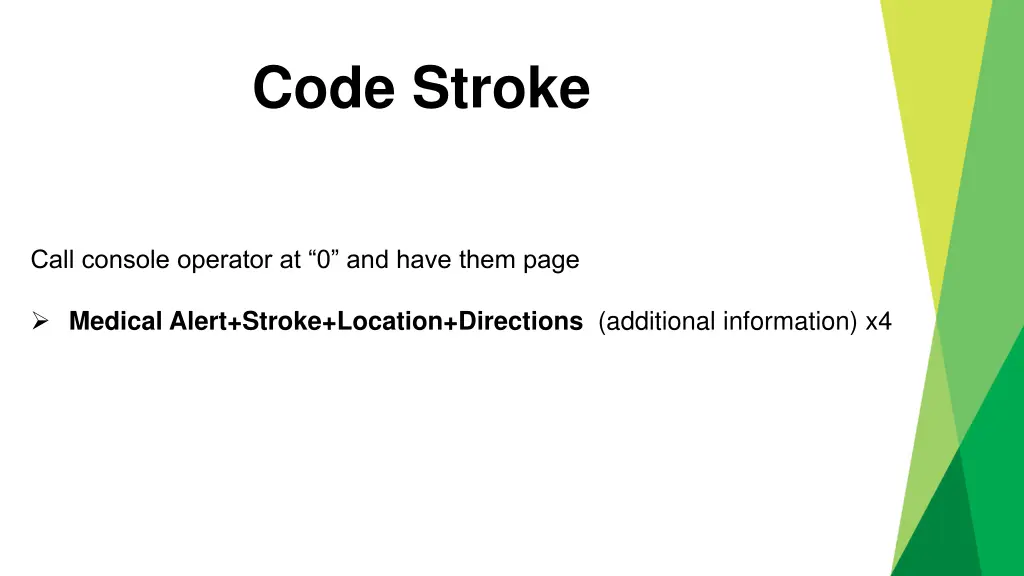 code stroke