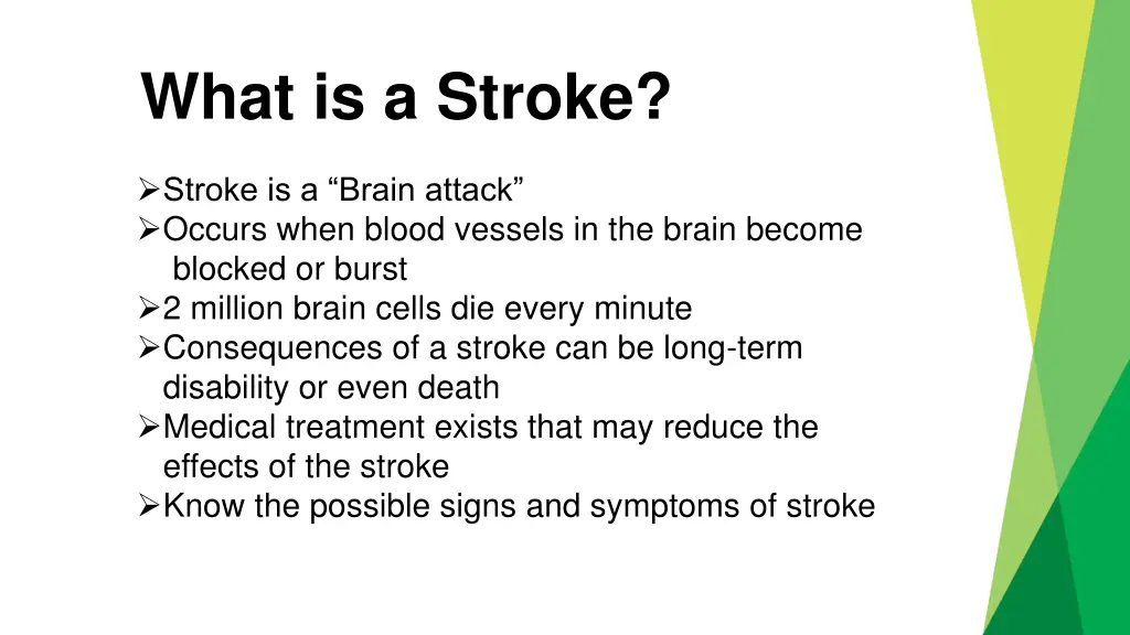 what is a stroke