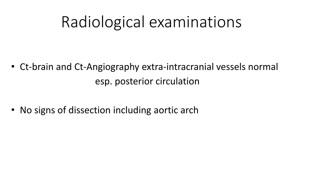 radiological examinations