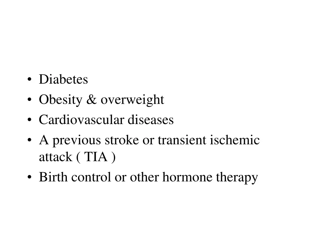 diabetes obesity overweight cardiovascular