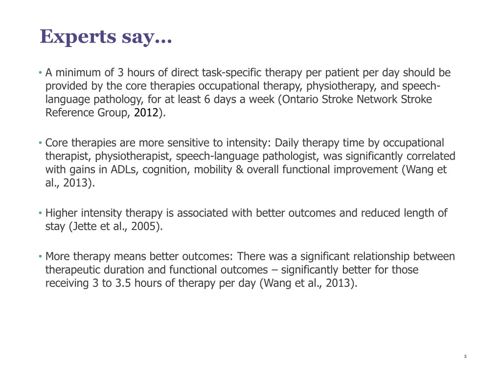 experts say
