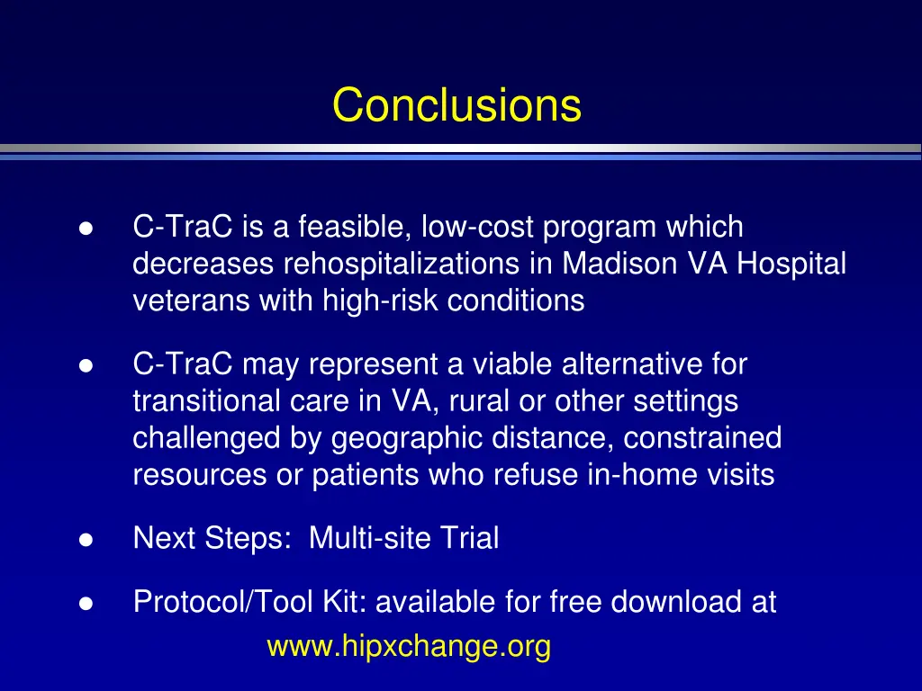 conclusions