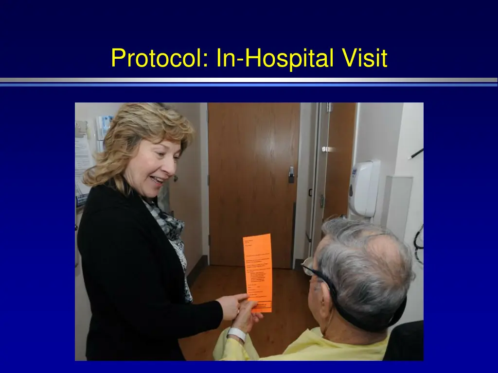protocol in hospital visit 1