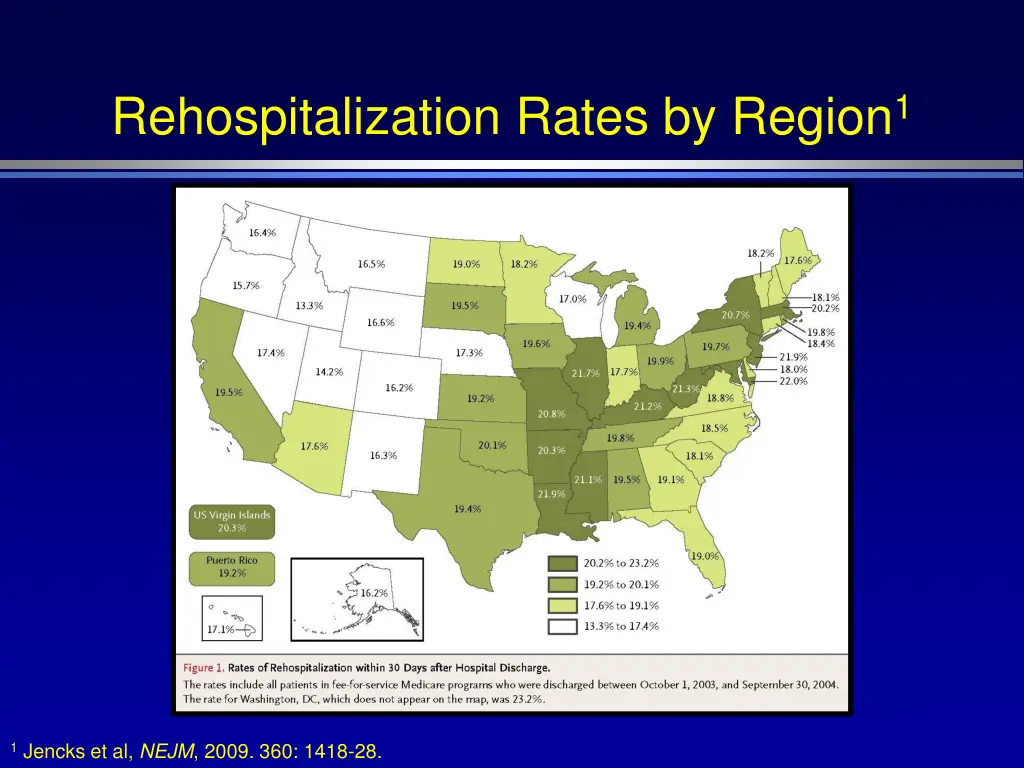 rehospitalization rates by region 1