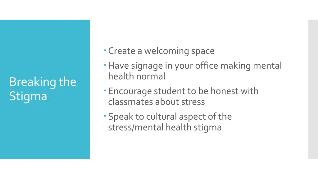 create a welcoming space have signage in your