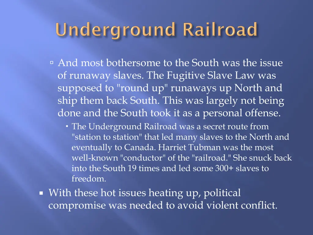 and most bothersome to the south was the issue