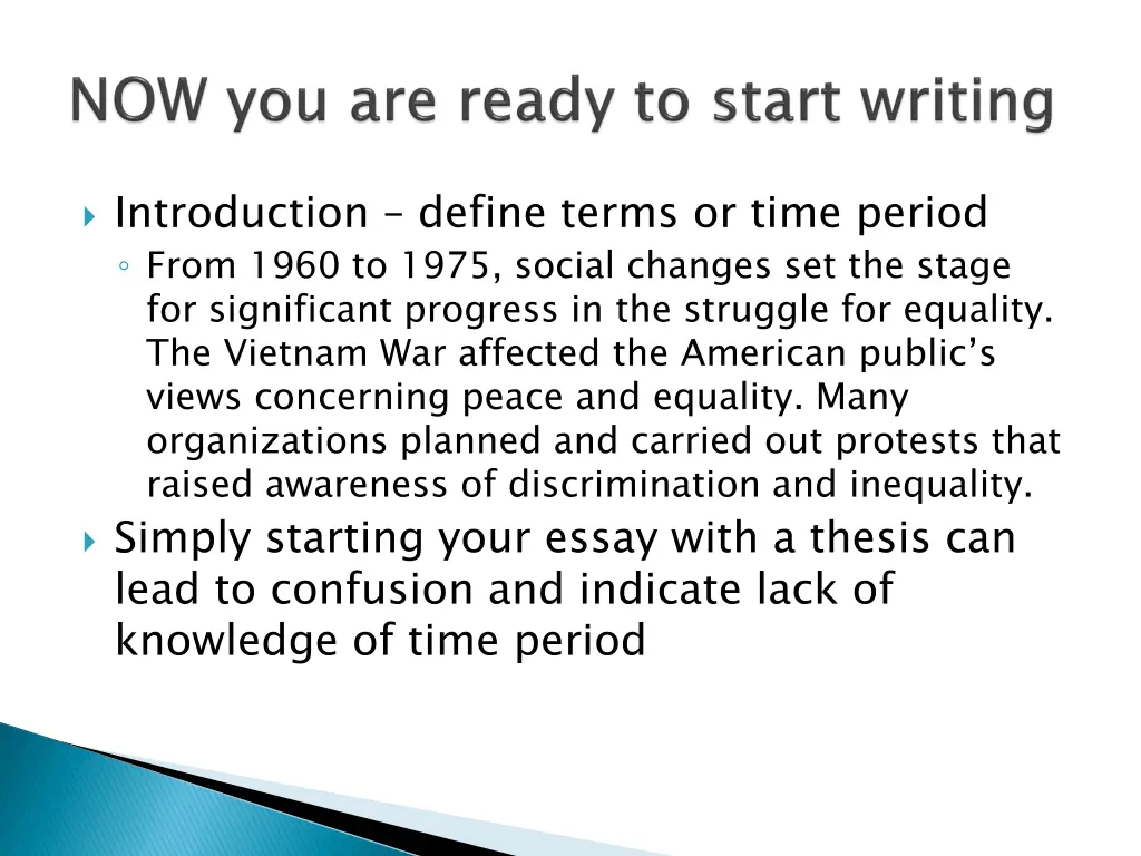 introduction define terms or time period from