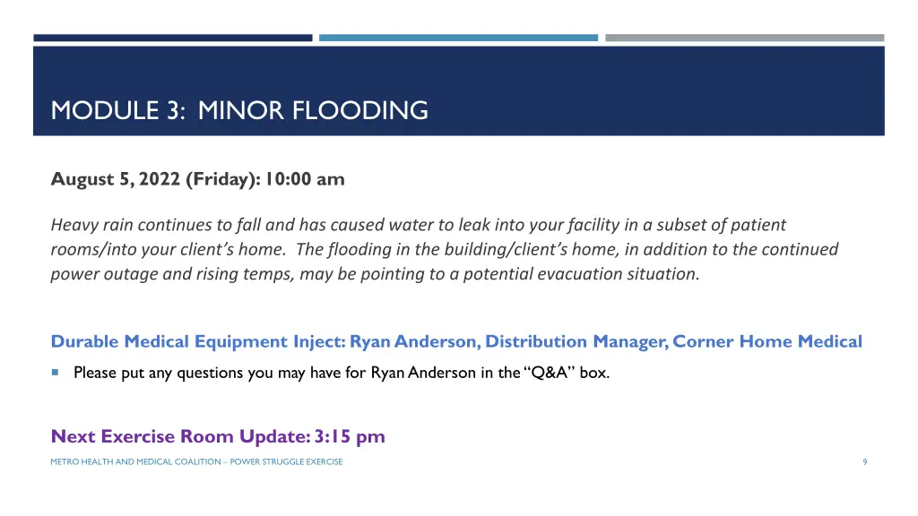 module 3 minor flooding