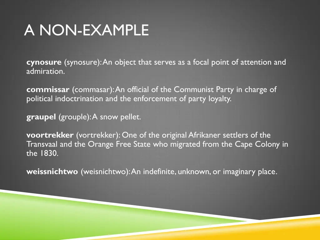 a non example
