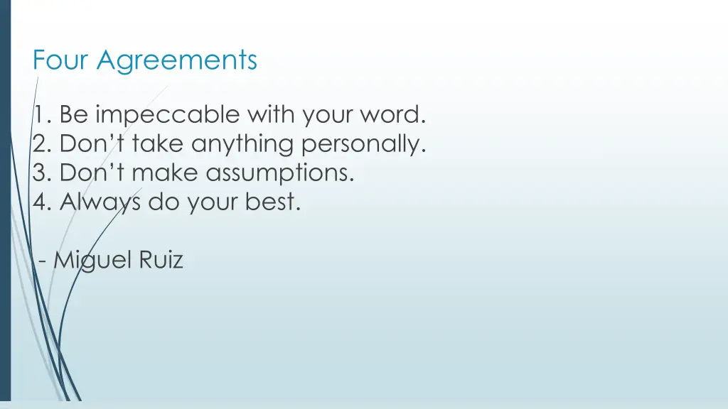 four agreements