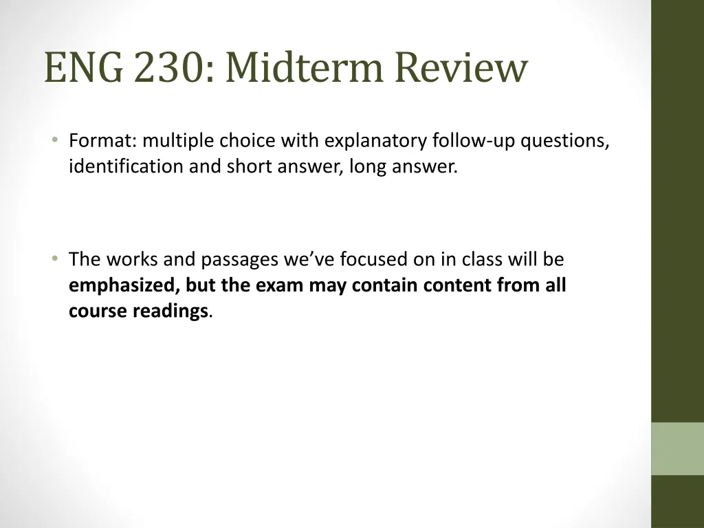 eng 230 midterm review 1