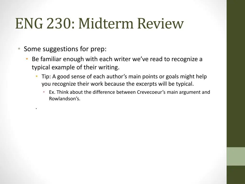 eng 230 midterm review 2