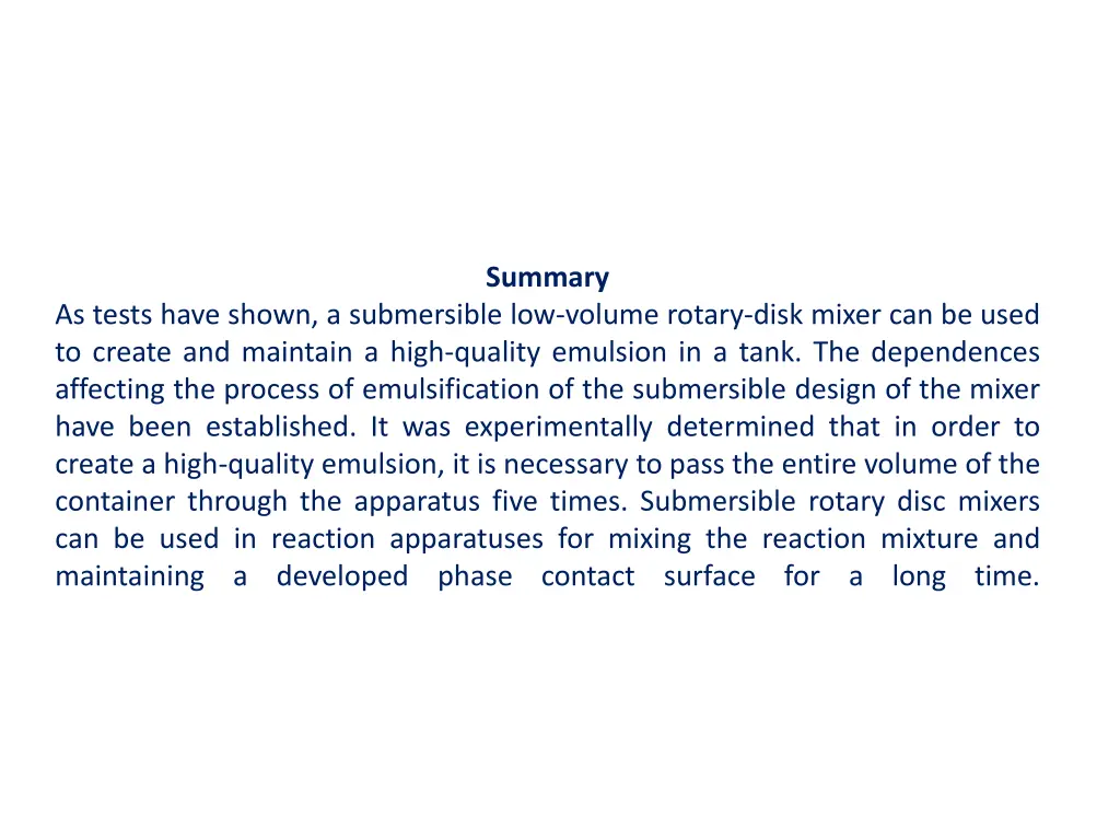 summary
