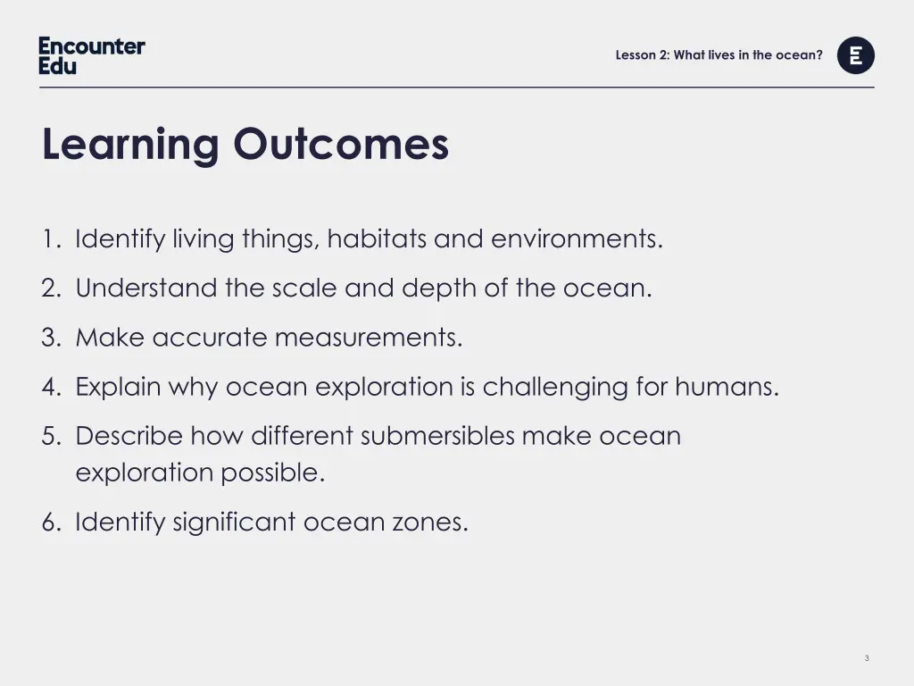 lesson 2 what lives in the ocean 1