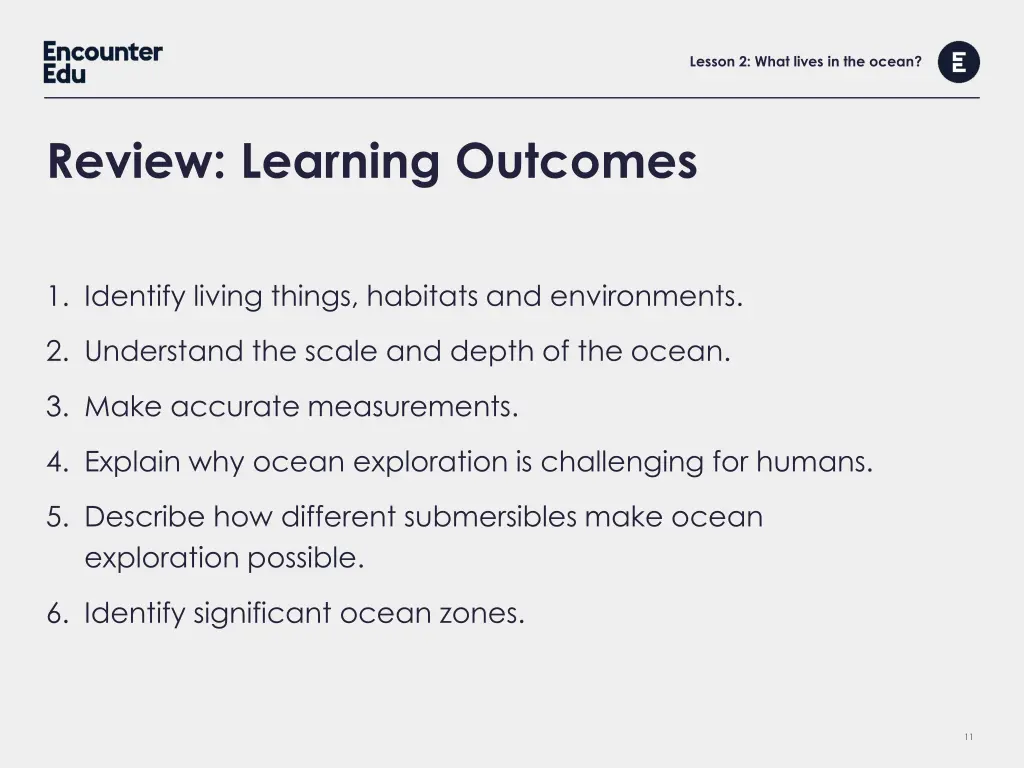 lesson 2 what lives in the ocean 9