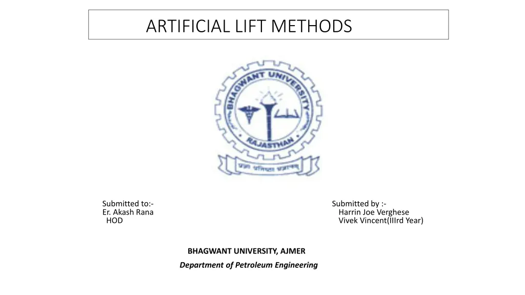 artificial lift methods