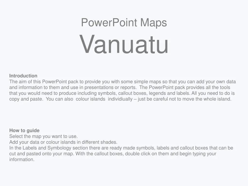 powerpoint maps vanuatu