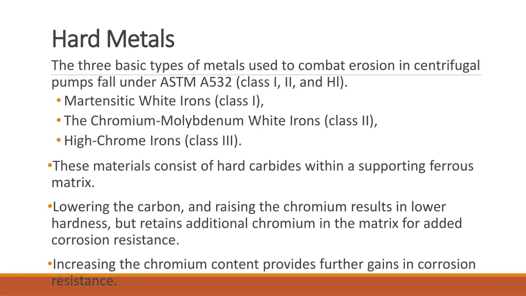 hard metals hard metals the three basic types