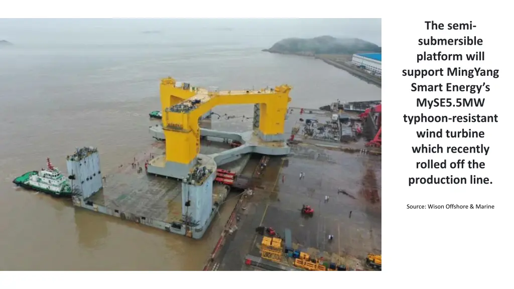 the semi submersible platform will support
