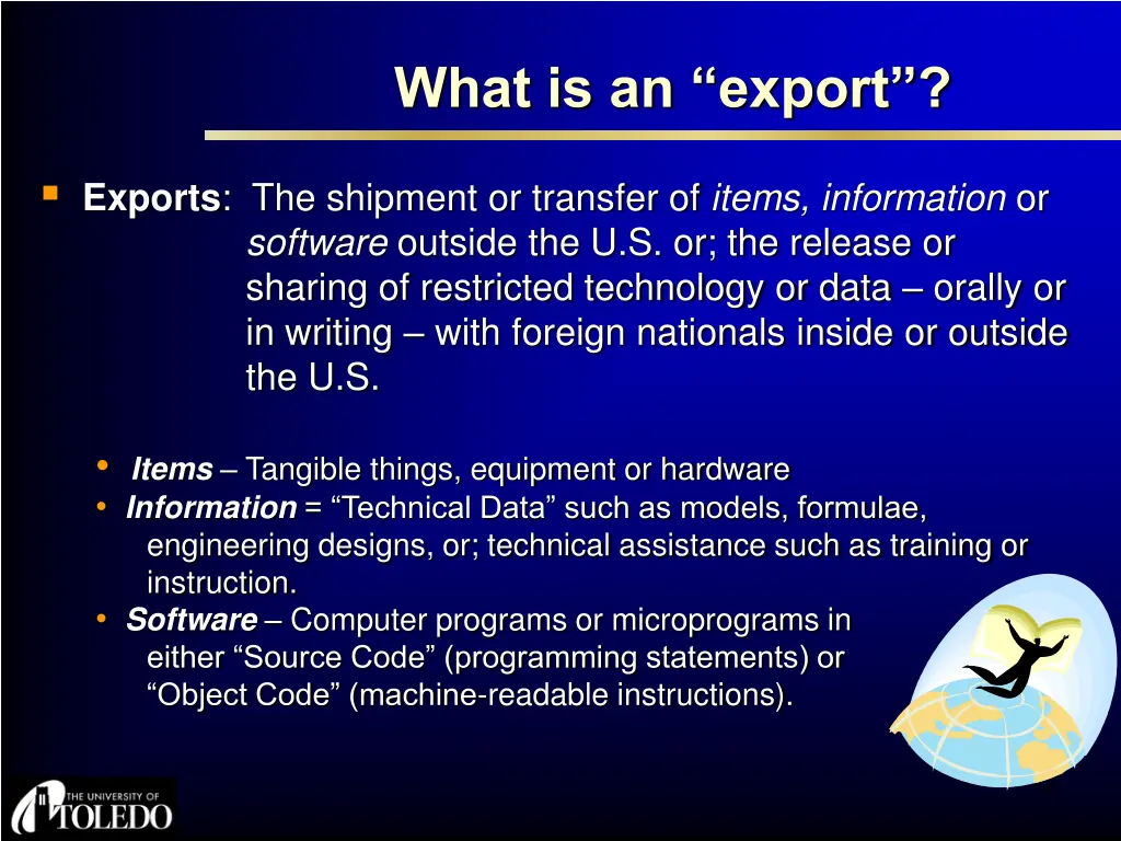 what is an export