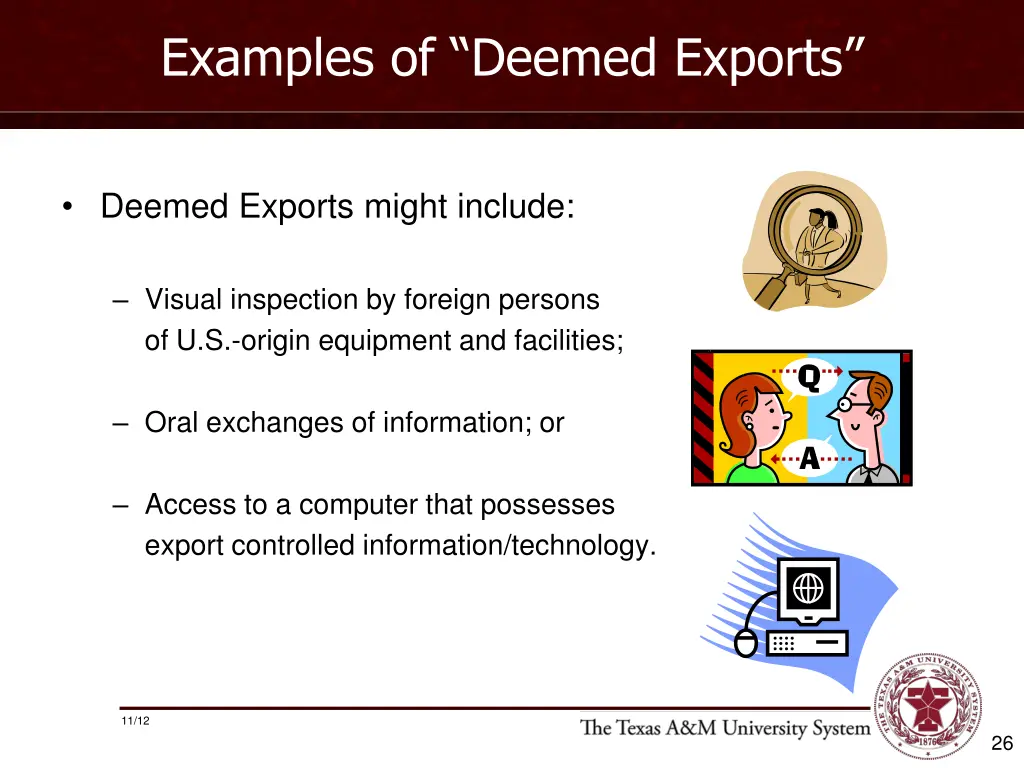 examples of deemed exports