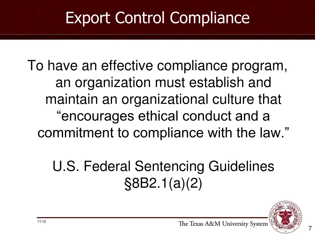 export control compliance 1