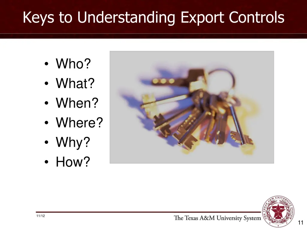 keys to understanding export controls
