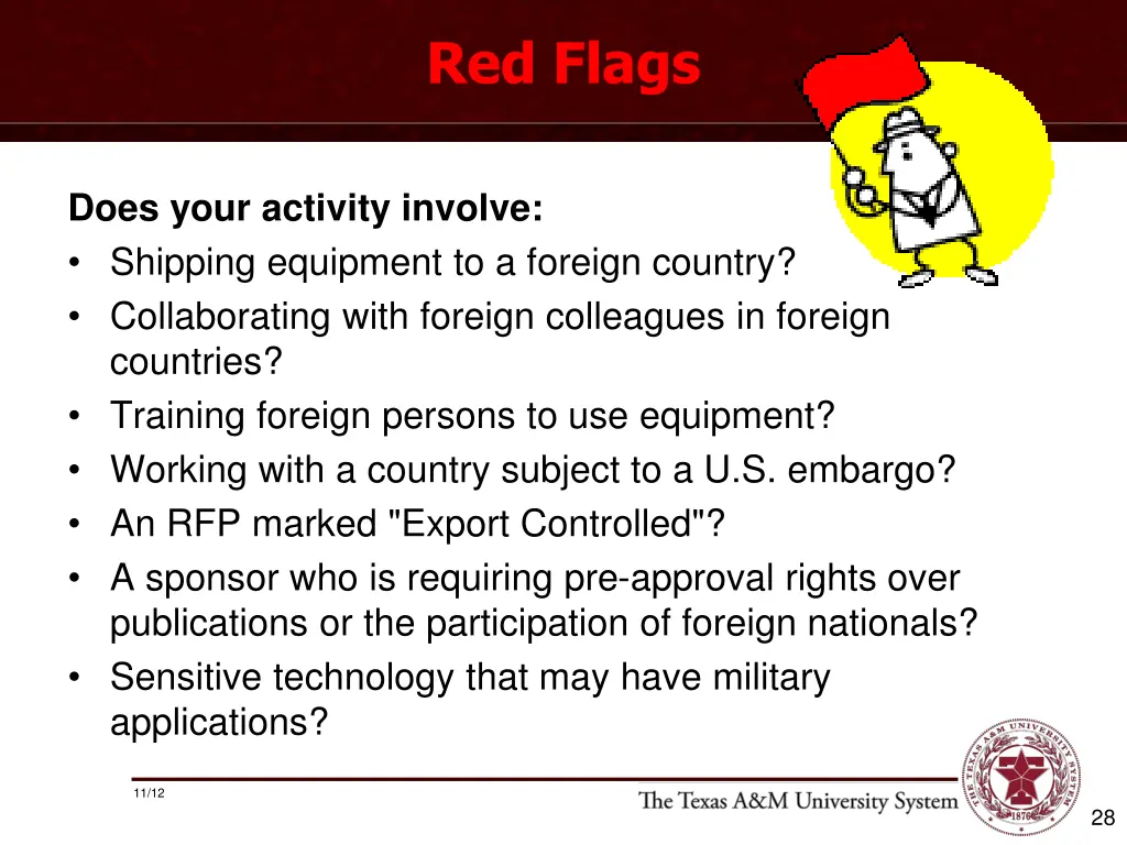 red flags