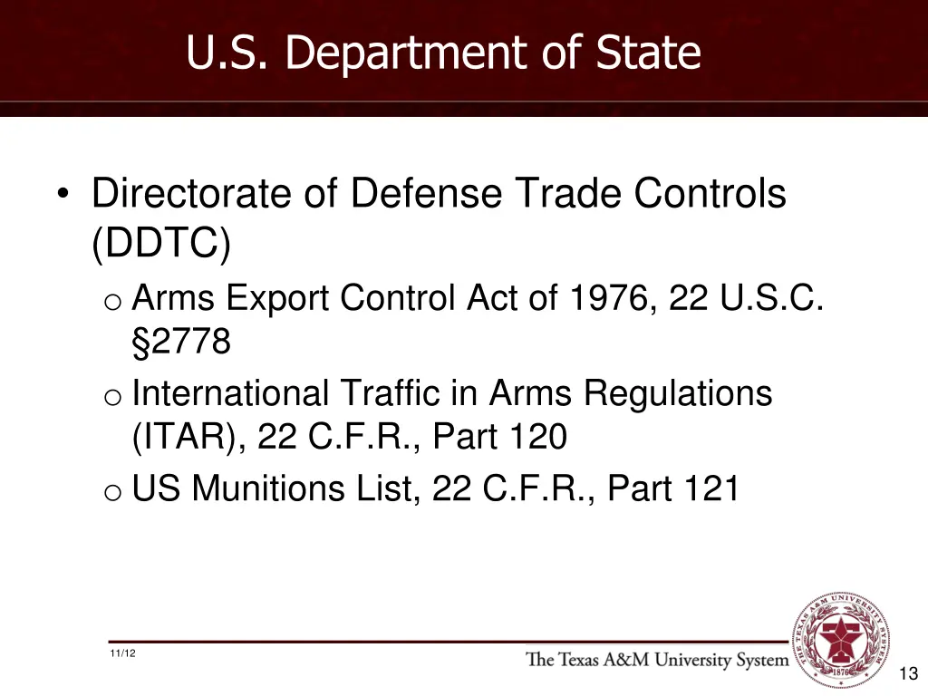 u s department of state