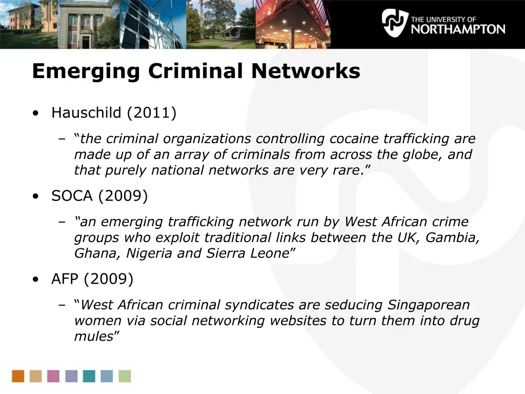 emerging criminal networks