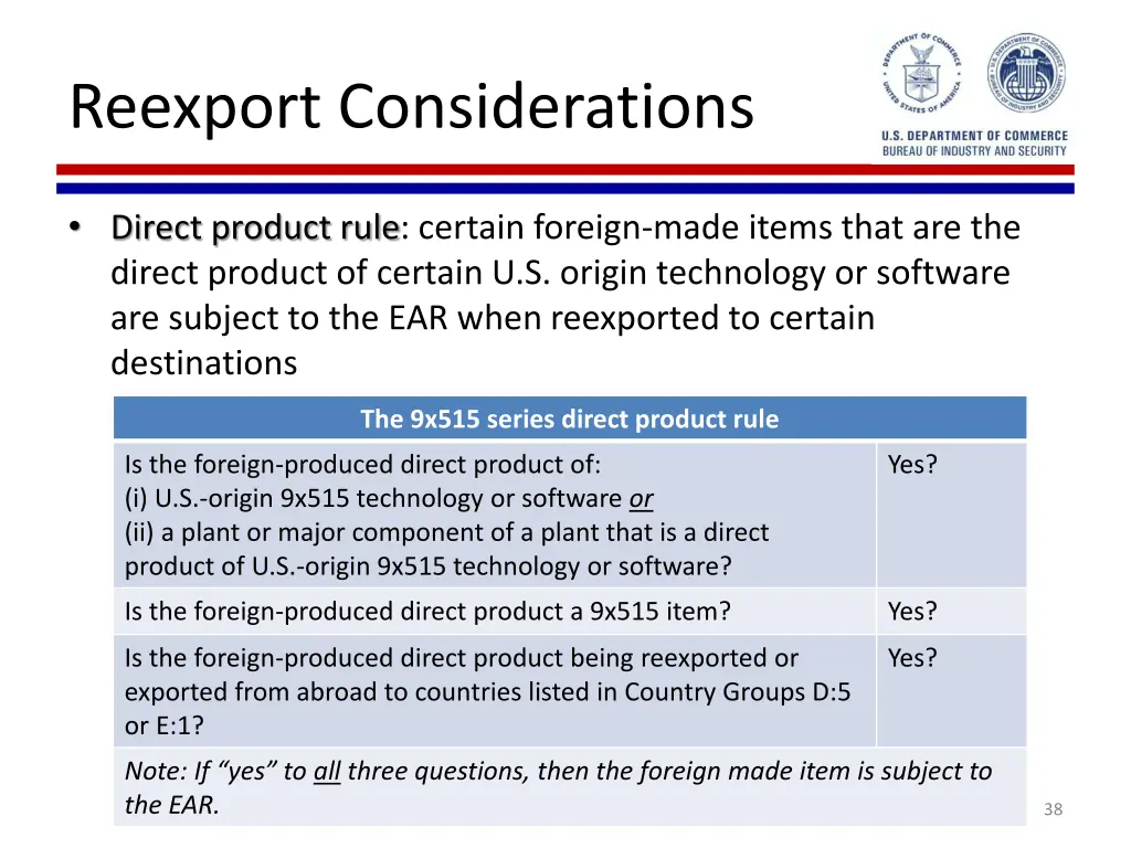 reexport considerations 2