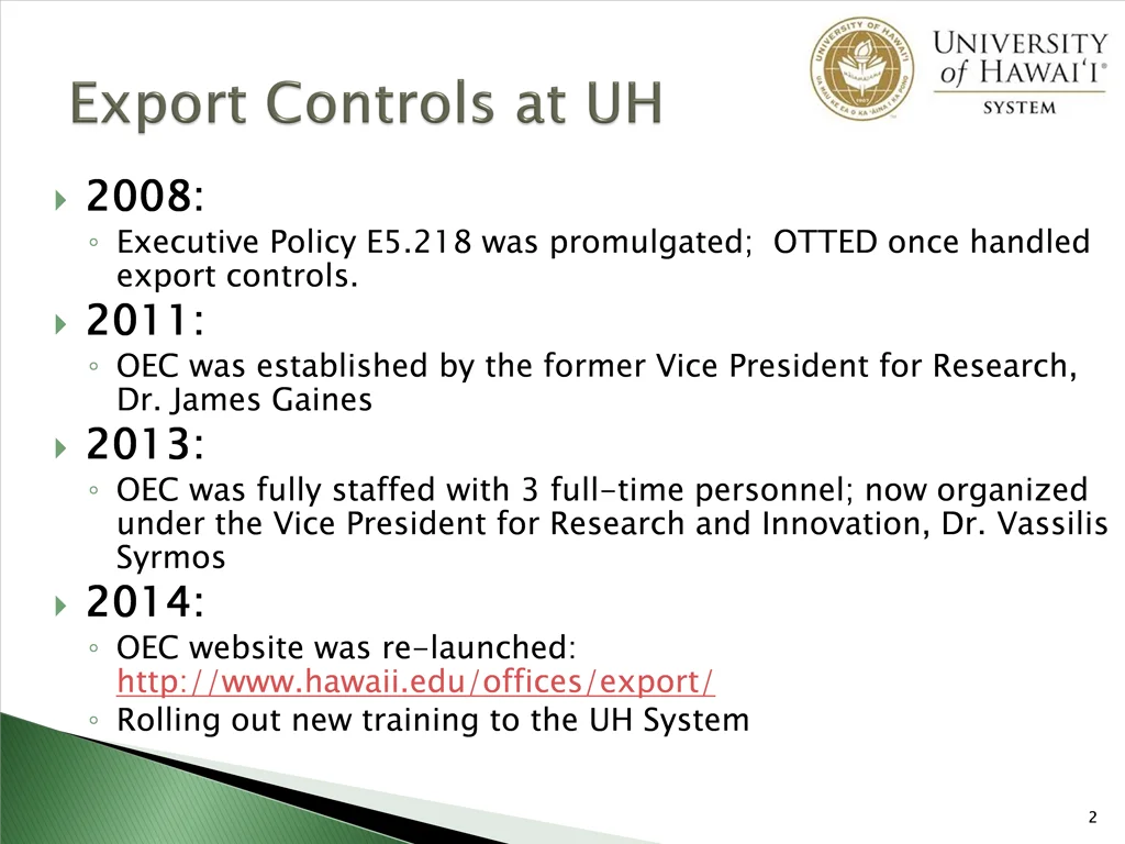 2008 executive policy e5 218 was promulgated