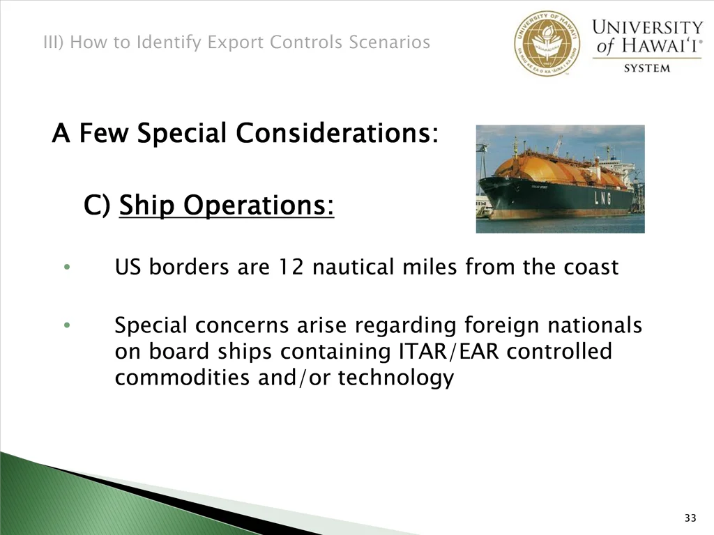 a few special considerations 3