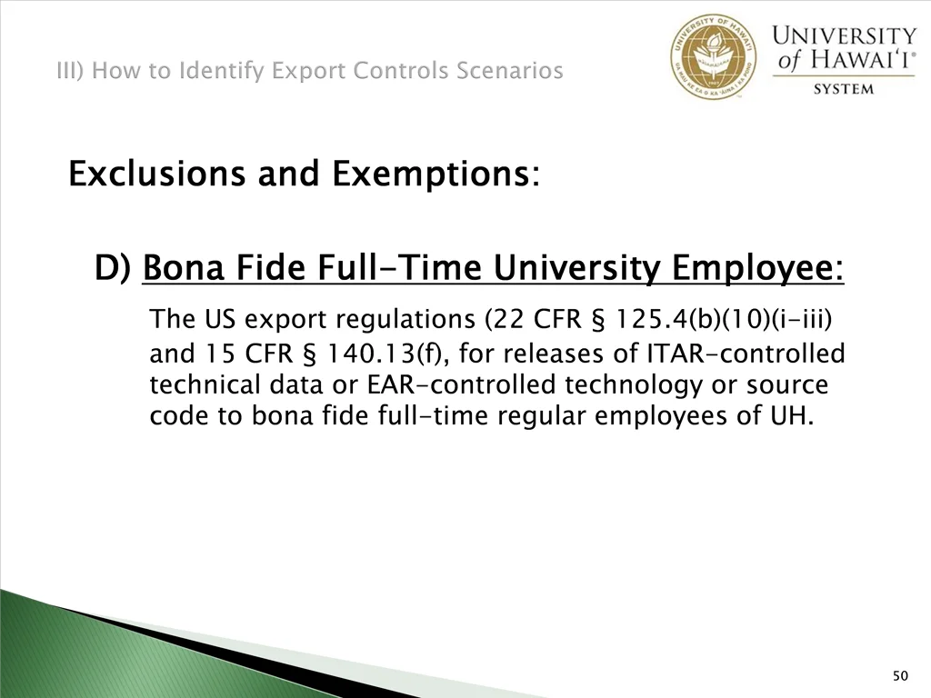 exclusions and exemptions 5