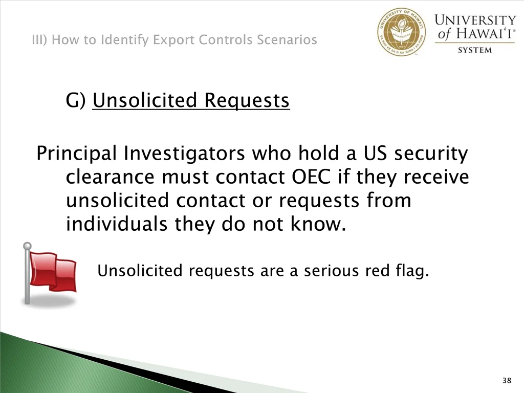 g unsolicited requests