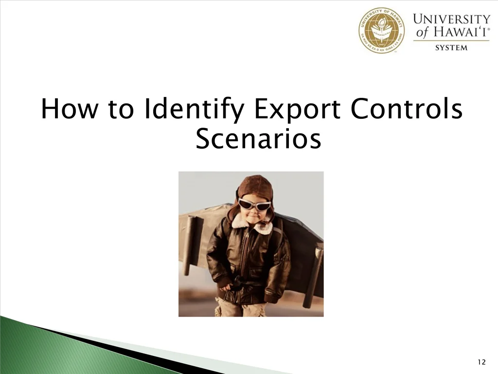 how to identify export controls scenarios