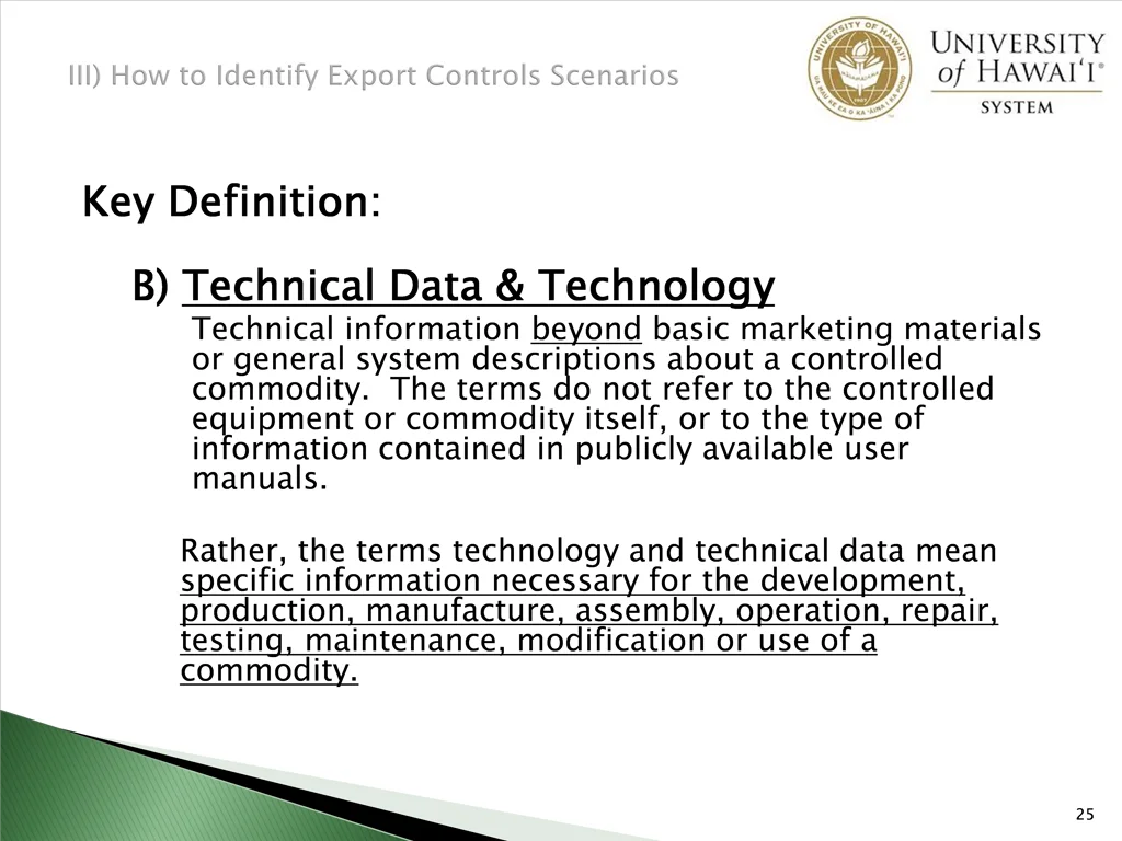 key definition b technical information beyond