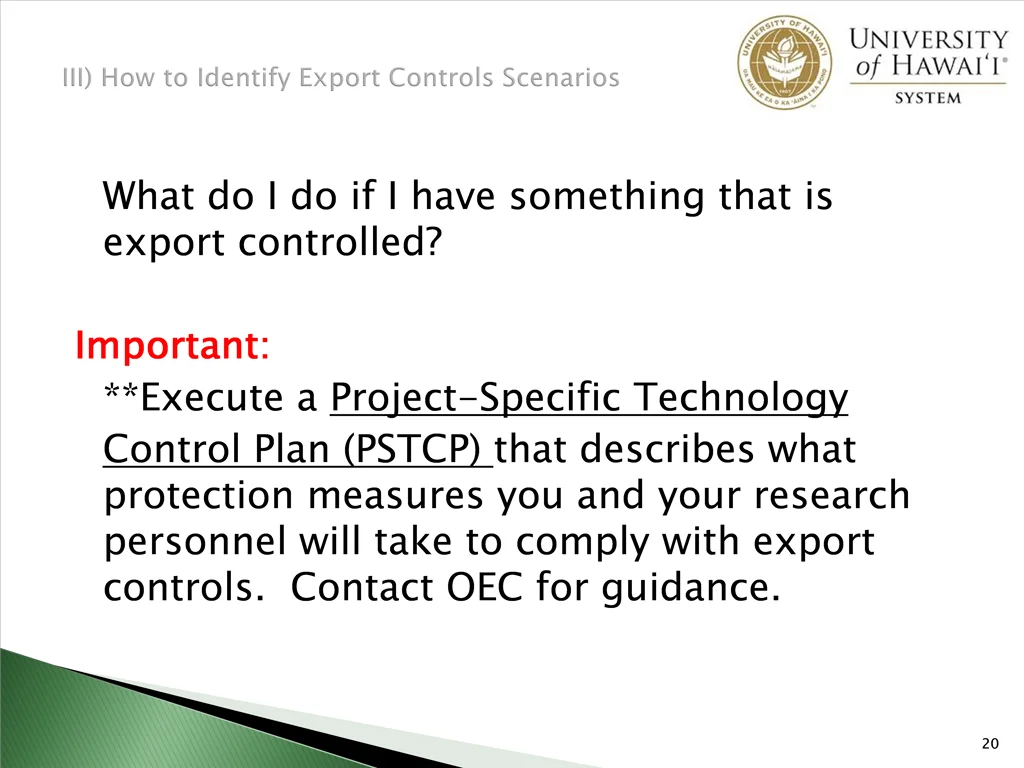 what do i do if i have something that is export
