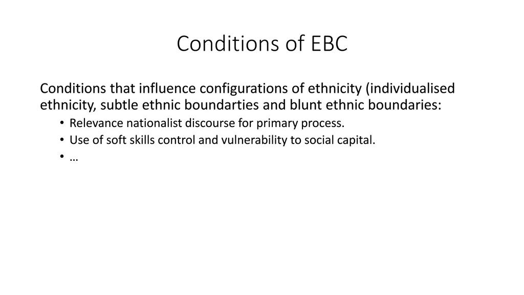conditions of ebc