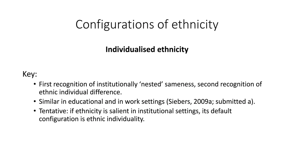 configurations of ethnicity 11